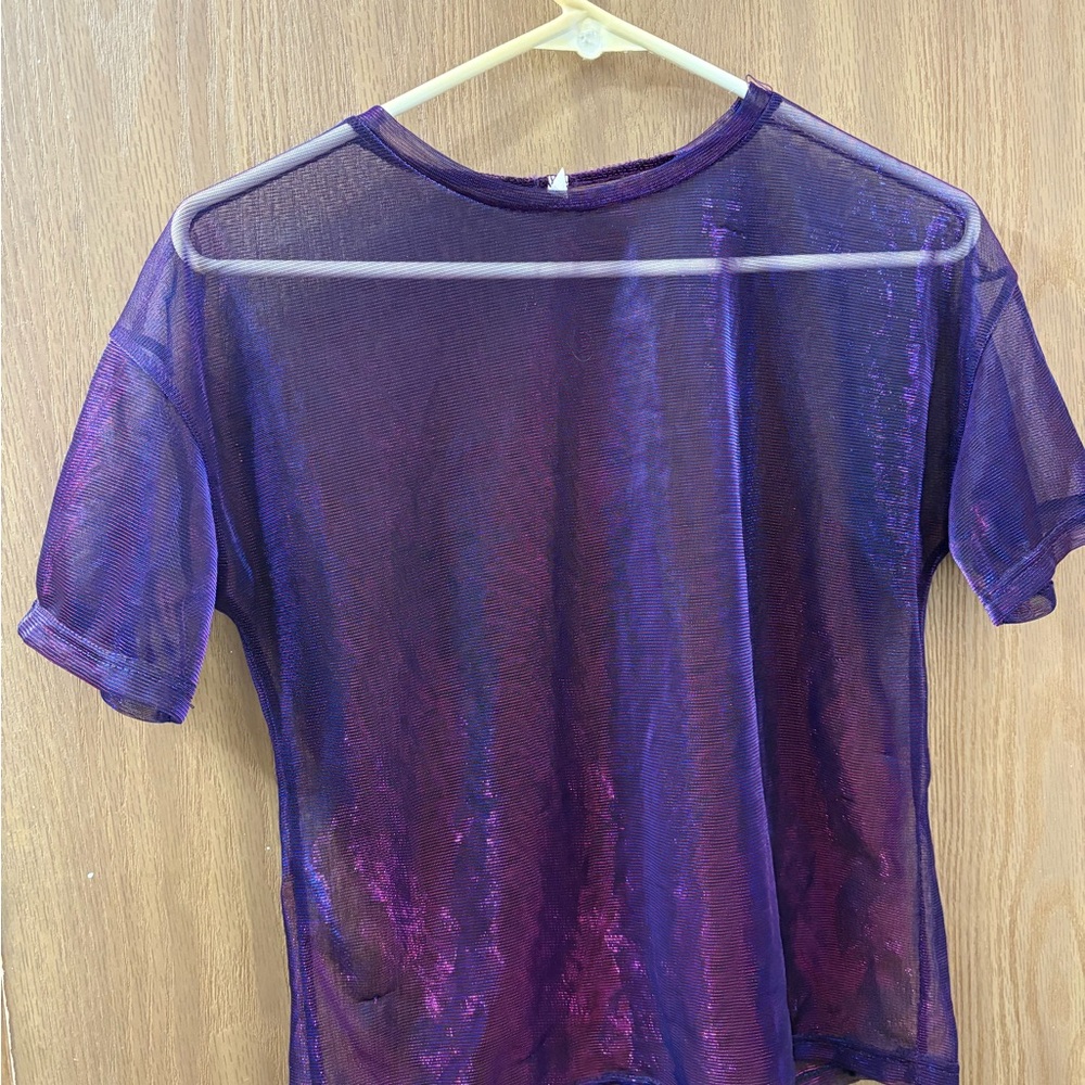Sheer Purple Women's Top